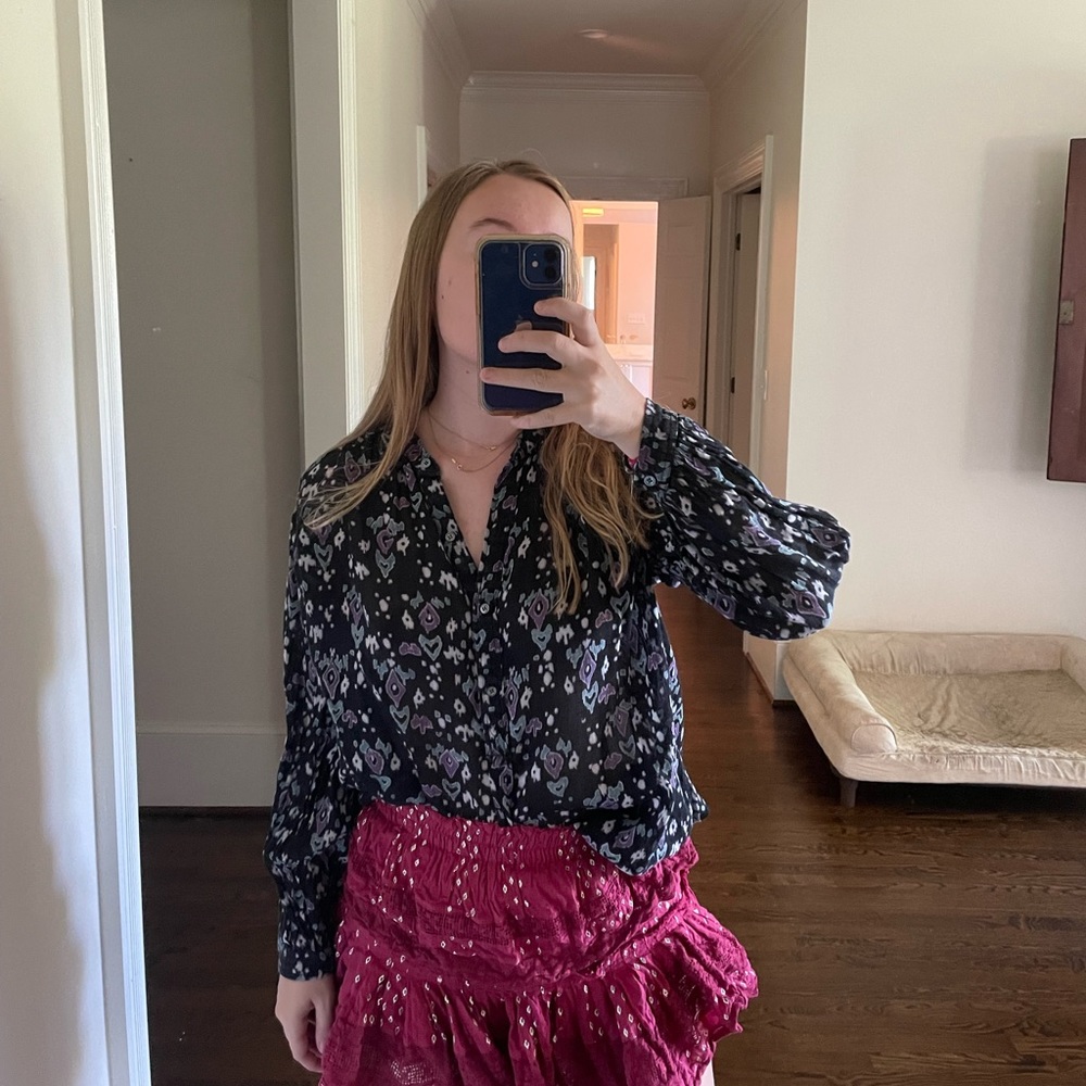 isabel marant etoile ikat top